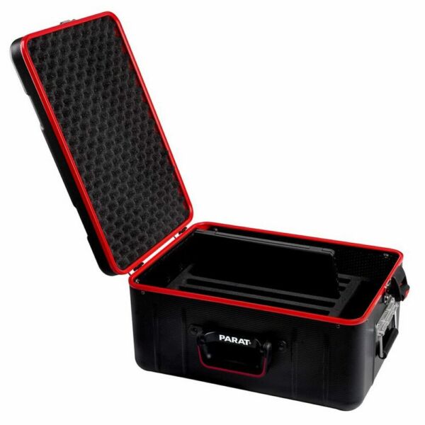Valise Active Notebook ouverte avec système de rangement pour ordinateurs portables